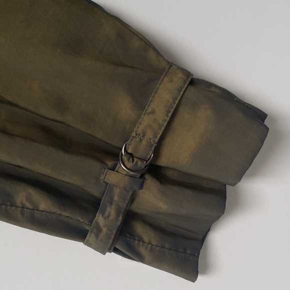 Vintage Degrees green iridescent trench coat - Picture 5 of 16